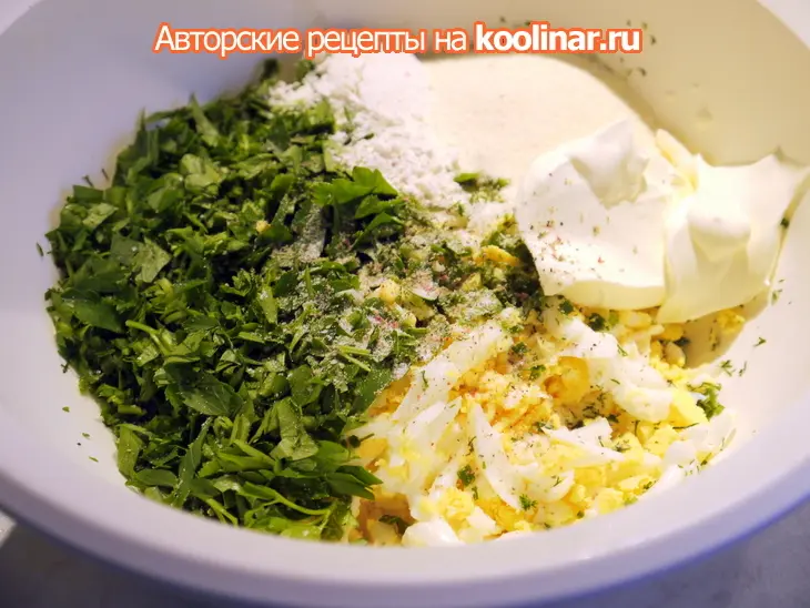 Котлетки яичные: шаг 2