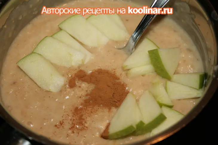 Овсяная каша с яблоками и корицей: шаг 2
