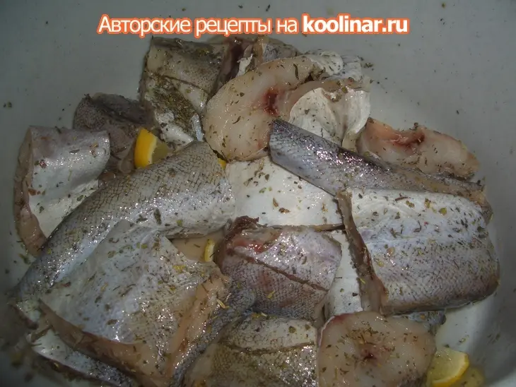 Рыба запеченая в сметанно-горчичном соусе: шаг 2