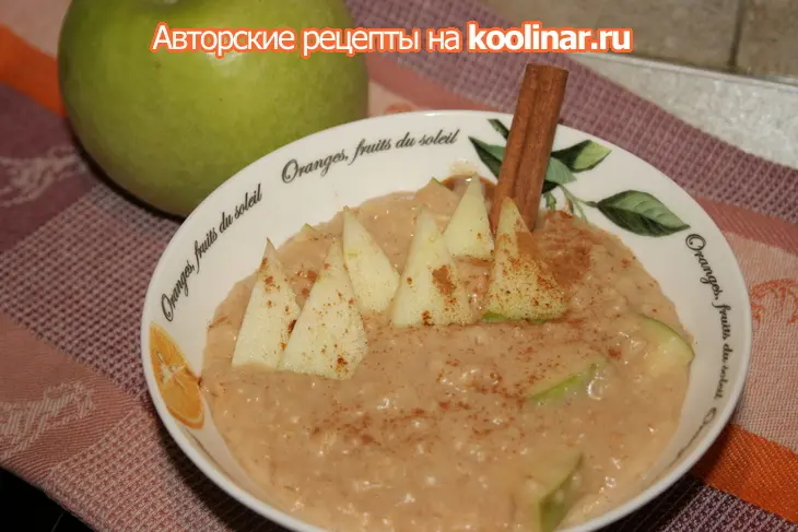 Овсяная каша с яблоками и корицей: шаг 4