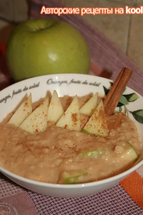 Овсяная каша с яблоками и корицей: шаг 6