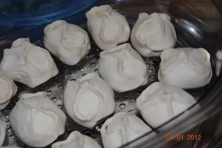 Манты с рубленным мясом и цукини: шаг 6