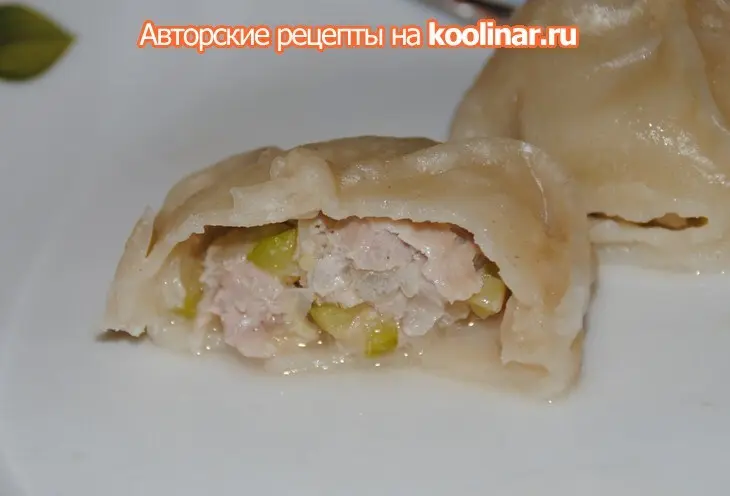 Манты с рубленным мясом и цукини: шаг 9