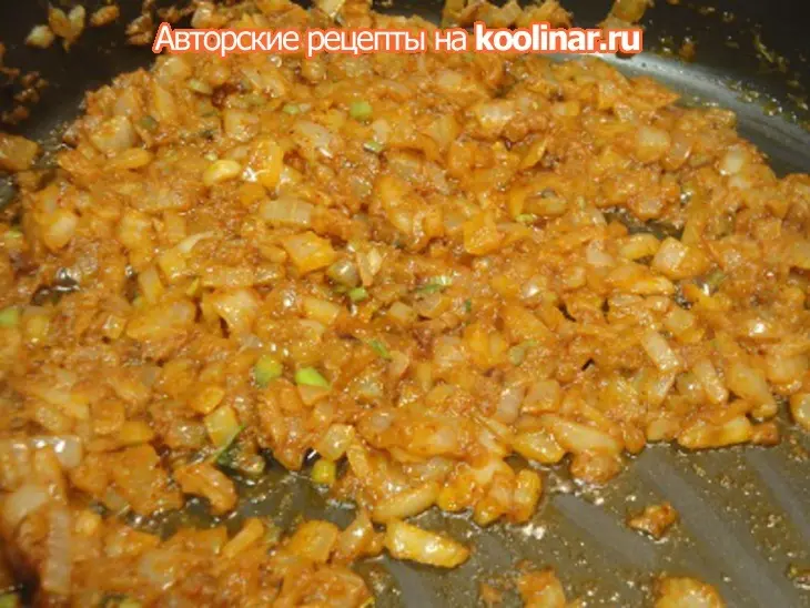 Язык с кокосовым молоком,красным карри и макадамия орехами: шаг 5