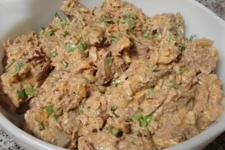 Язык с кокосовым молоком,красным карри и макадамия орехами: шаг 7