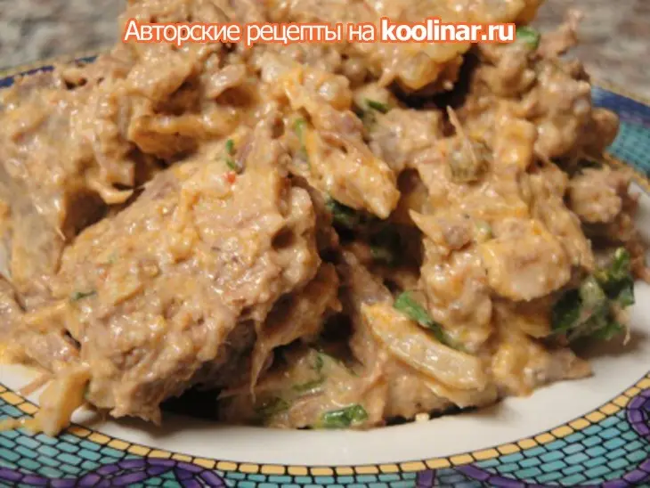 Язык с кокосовым молоком,красным карри и макадамия орехами: шаг 8