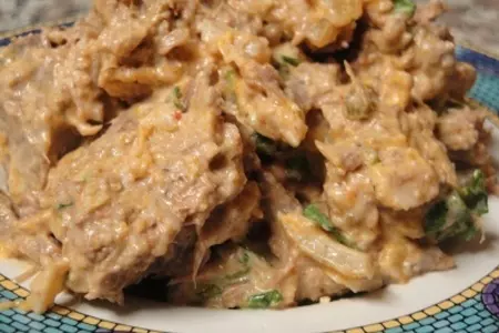Язык с кокосовым молоком,красным карри и макадамия орехами: шаг 8