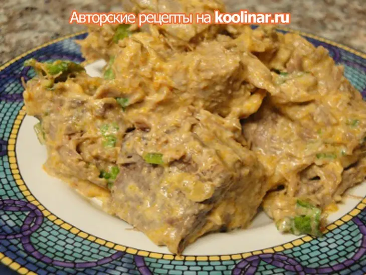 Язык с кокосовым молоком,красным карри и макадамия орехами: шаг 9