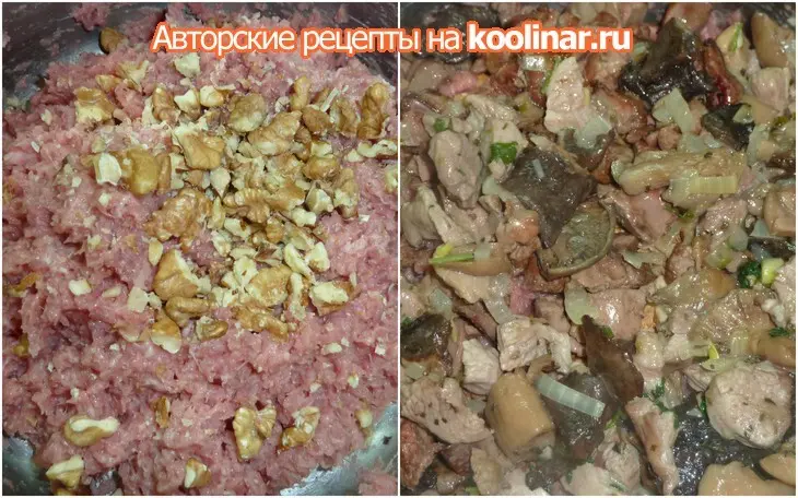 Террин из индейки с куриной печенью и солеными лесными грибами: шаг 6