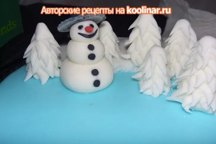 Торт "зимняя сказка": шаг 12