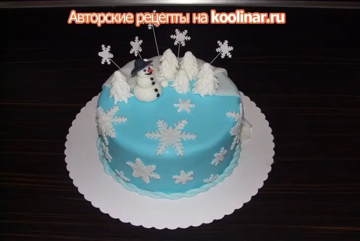 Торт "зимняя сказка": шаг 16
