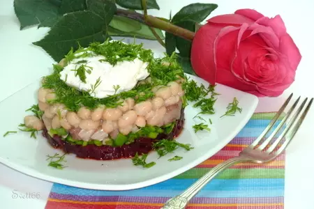 Салат со свеклой, сельдью и яйцом пашот: шаг 7