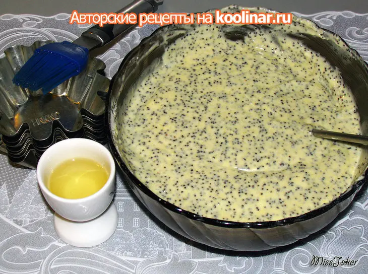Творожные кексы с маком: шаг 7