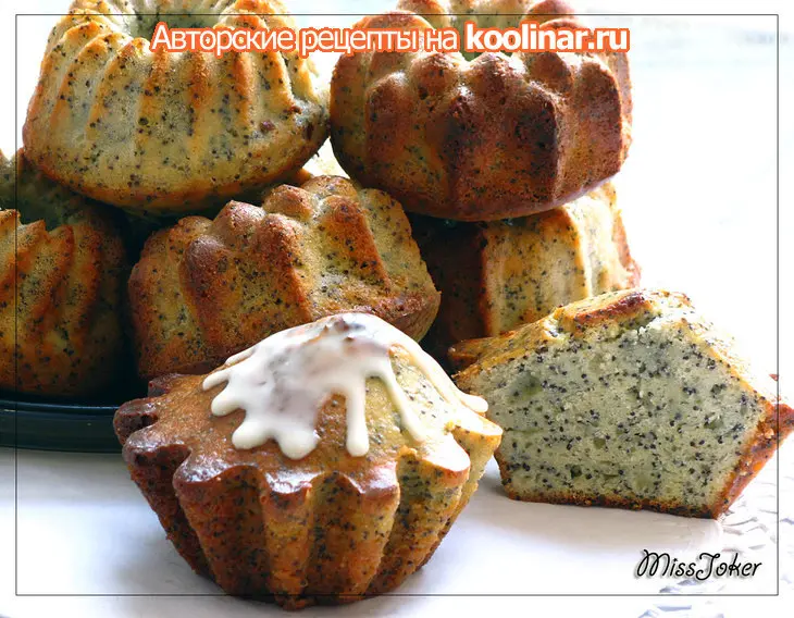 Творожные кексы с маком: шаг 11