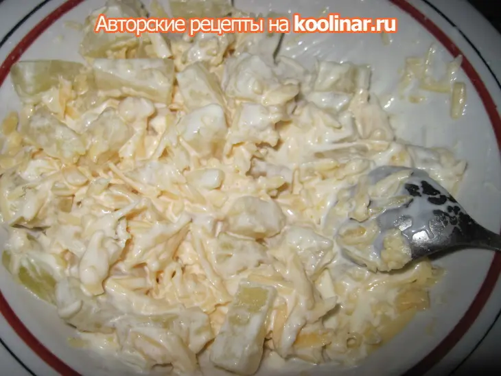 Куриная грудка с сырно-ананасовой начинкой: шаг 3