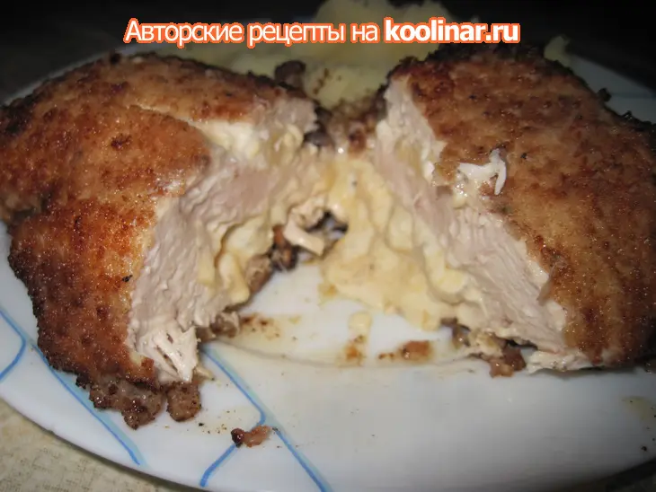 Куриная грудка с сырно-ананасовой начинкой: шаг 6
