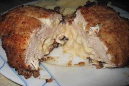 Куриная грудка с сырно-ананасовой начинкой: шаг 6