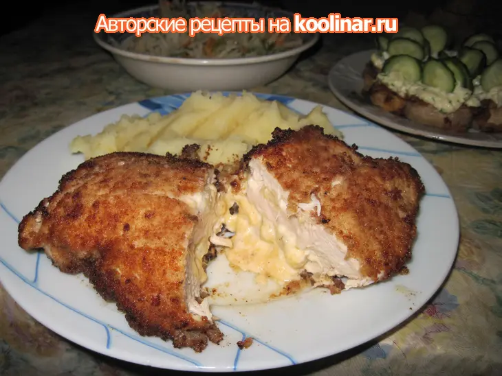Куриная грудка с сырно-ананасовой начинкой: шаг 7