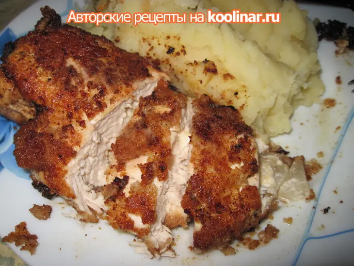 Куриная грудка с сырно-ананасовой начинкой: шаг 8