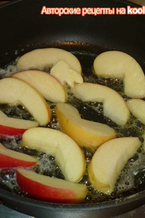 Венские вафли с карамельными яблоками: шаг 6
