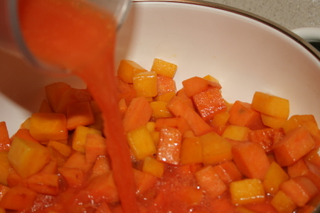 Тыквенный суп с бататом "оранжевое трио": шаг 4