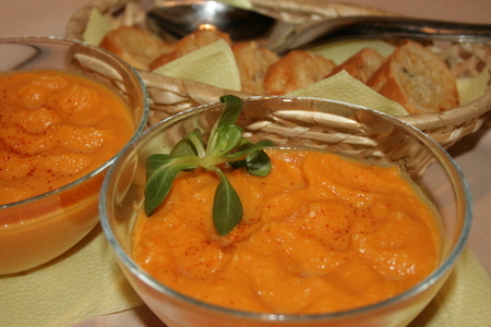 Тыквенный суп с бататом "оранжевое трио": шаг 7