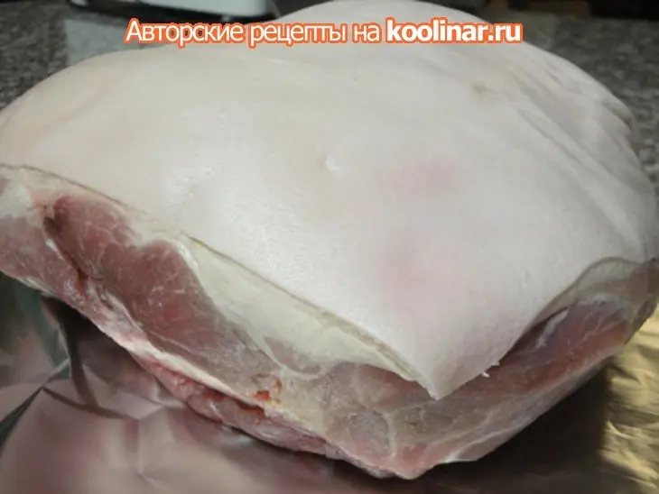 Копчёная свиная частьпо савански: шаг 1