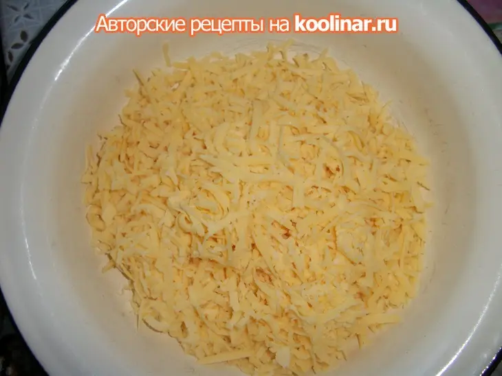 Тарталетки с грибами и двумя  видами сыра.: шаг 8