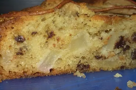Вкуснейший грушевый пирог с шоколадом: шаг 12