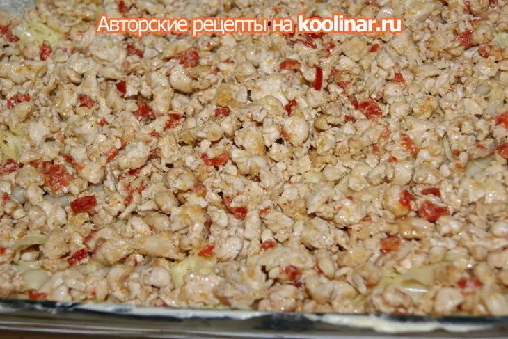 Запеканка"пастицио"с курицей: шаг 4