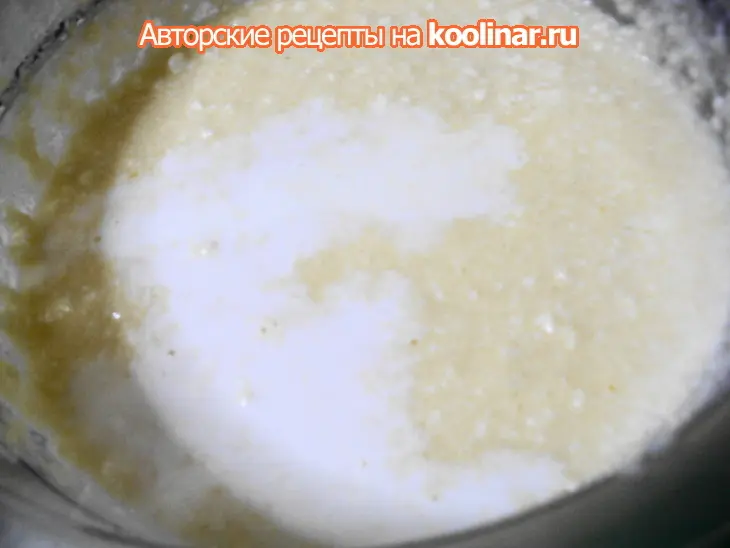 Творожные маффины с кокосом и шоколадом: шаг 3