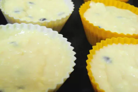 Творожные маффины с кокосом и шоколадом: шаг 5