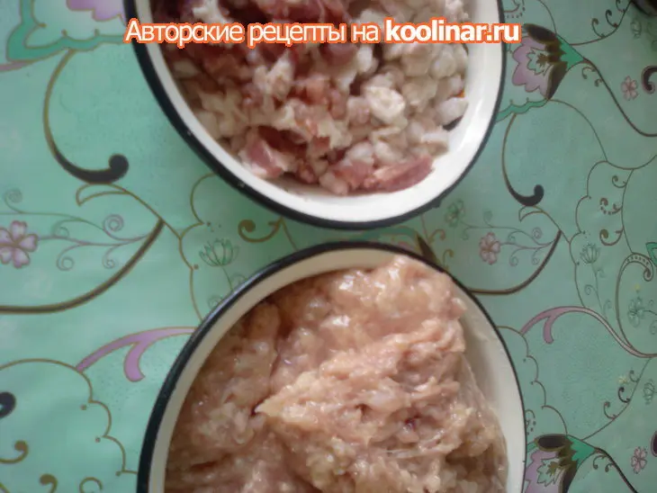 Домашняя колбаса "клуша и хрюша": шаг 1