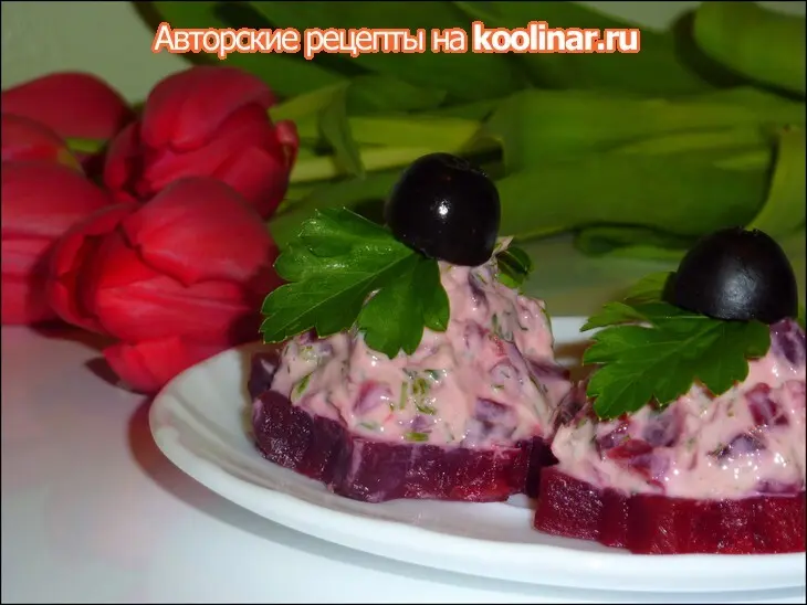 Закуска из печёной свеклы и...: шаг 2