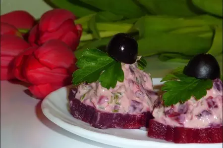 Закуска из печёной свеклы и...: шаг 2