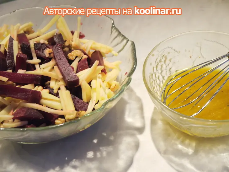 Свекольный салат с яблоком „фитнес“: шаг 3