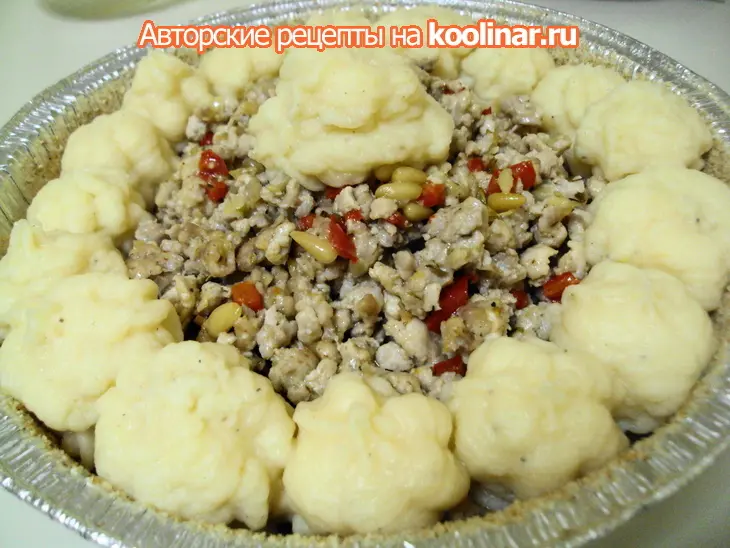 Картофельная запеканка с куриным фаршем.: шаг 7