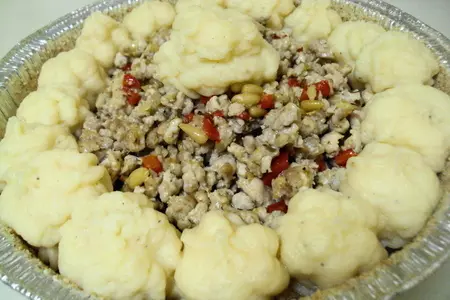 Картофельная запеканка с куриным фаршем.: шаг 7