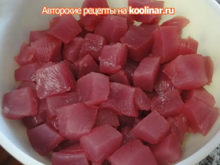 Свежий тунец с арахисовой пастой и кунжутными семенами: шаг 4