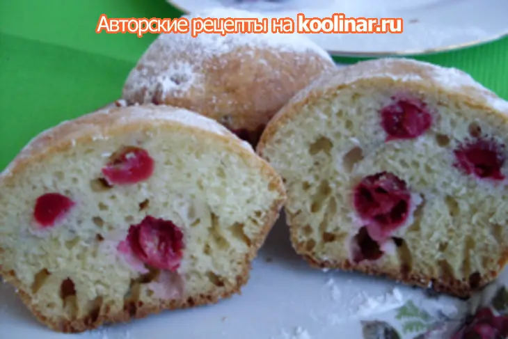 Сметанные кексы с клюквой: шаг 8