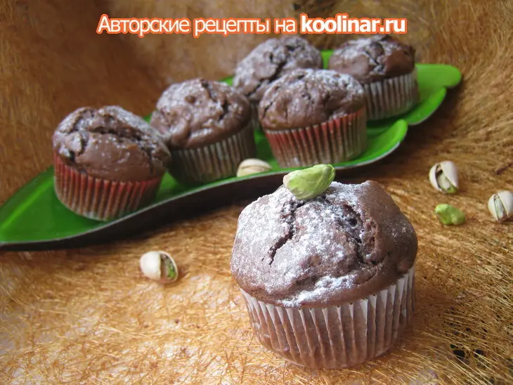 Шоколадные маффины "брауни" (chocolate brownie muffins): шаг 9