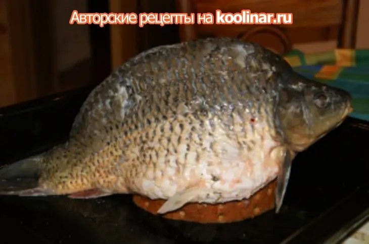 Рождественский карп на хлебе: шаг 2