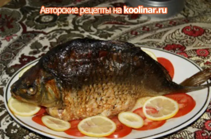 Рождественский карп на хлебе: шаг 3