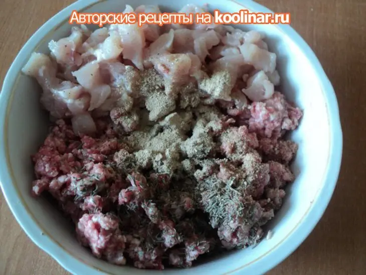 Террин мясной «ассорти»: шаг 1