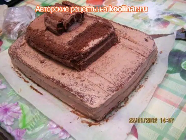 Торт "танк": шаг 1