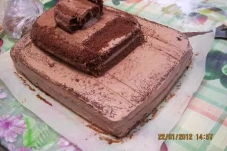 Торт "танк": шаг 1