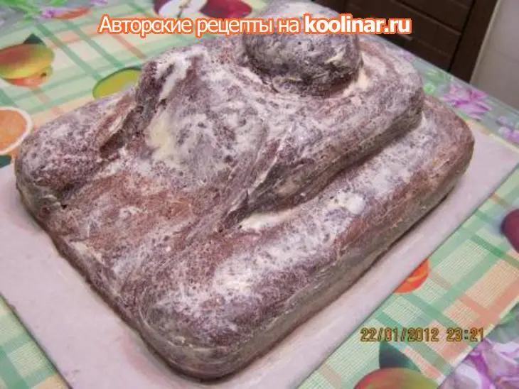 Торт "танк": шаг 4