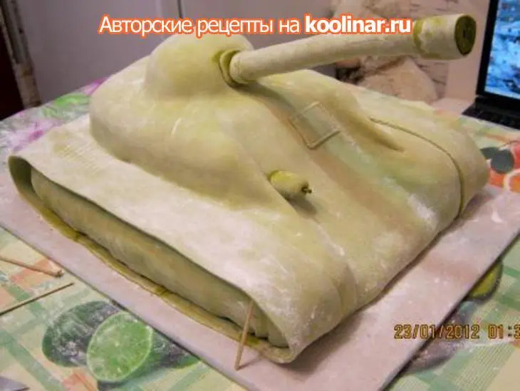 Торт "танк": шаг 6