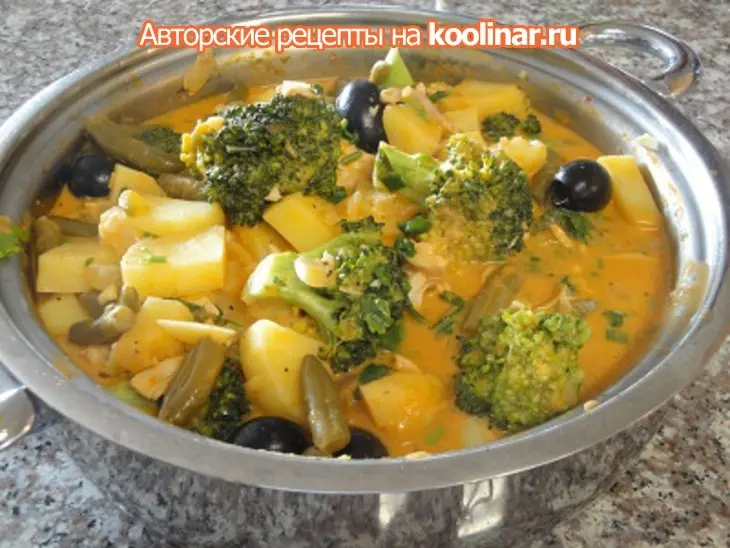 Соус с махи-махи,броколи и картофелем: шаг 8