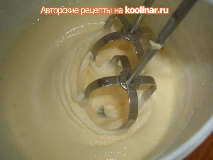 Кекс с пудингом и клюквой "варенка": шаг 3